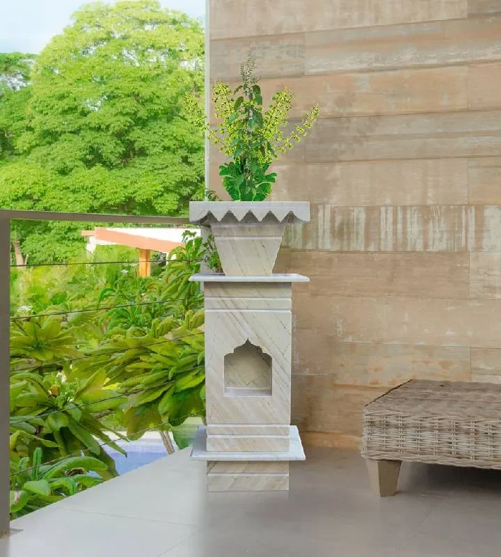 Katni Stone Tulsi Pot for Home