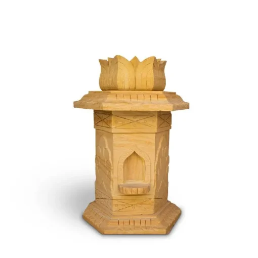 Teakwood Stone Tulsi Pot - Image 5