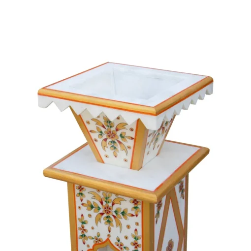 Terracotta Stone Hand-Painted Tulsi Pot - Image 3