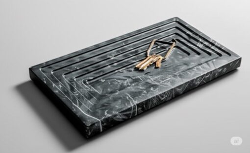 Premium ChiselxStone Artisan Marble Tray