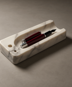 Luxury Beige Italian Marble Pen Holder
