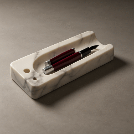 Luxury Beige Italian Marble Pen Holder