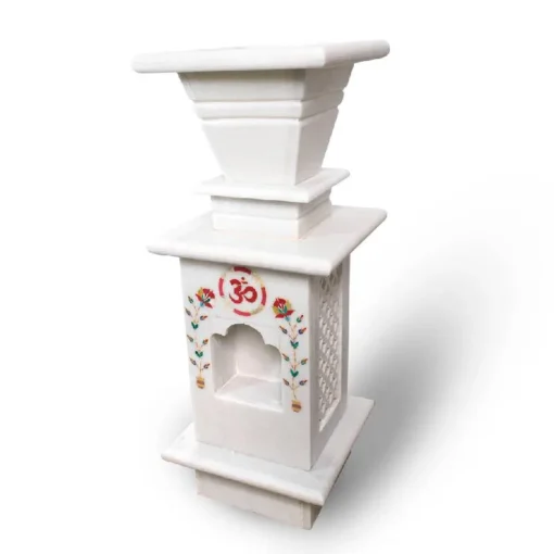 Traditional Inlay White Tulsi Pot - Image 5