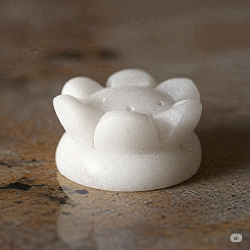 White Marble Lotus Shape Agarbatti Stand - Image 4