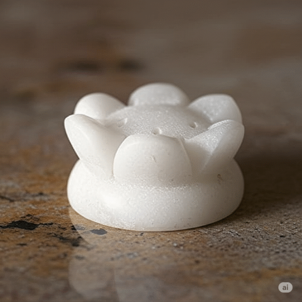 White Marble Lotus Shape Agarbatti Stand - Image 4