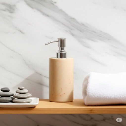 Luxury Botticino Stone Marble Soap Dispenser