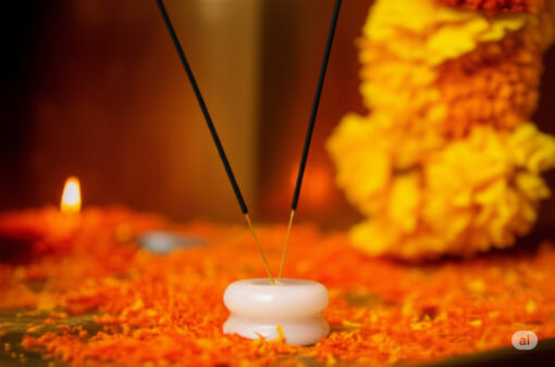 Handmade White Marble Agarbatti Stand - Image 2