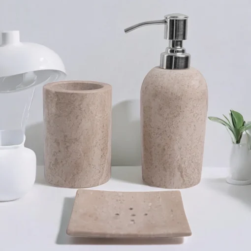 Premium Dyna Marble Bathroom Set of 3 - Image 5