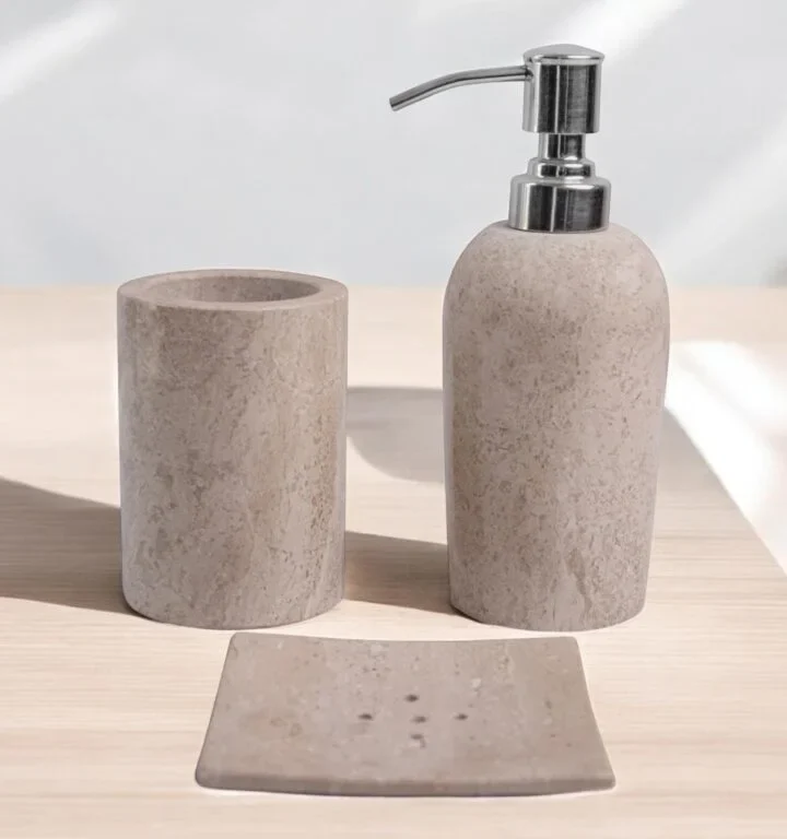 Dyna Marble Bathroom Set