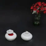 Traditional White Marble Kumkum Box | Handmade Sindoor Dani for Pooja & Gifts