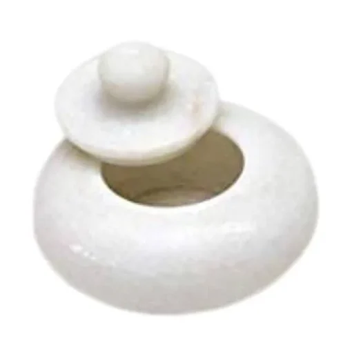 Traditional White Marble Kumkum Box - Image 4