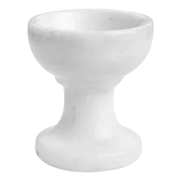 Handmade White Marble Diya - Image 4