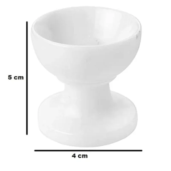 Handmade White Marble Diya - Image 3