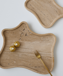 Premium Travertine Stone Serving Tray