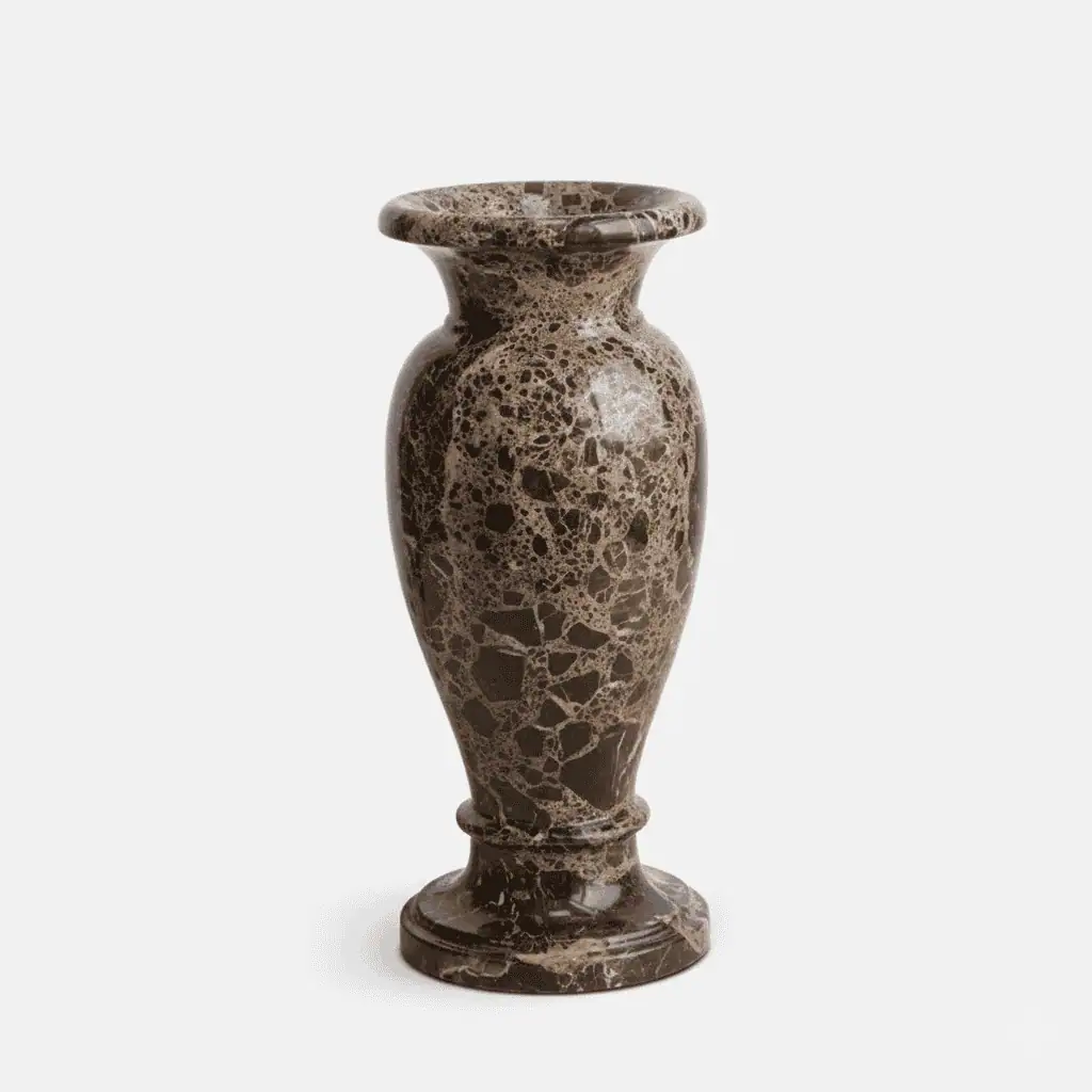 Emperador Dark Marble Vase