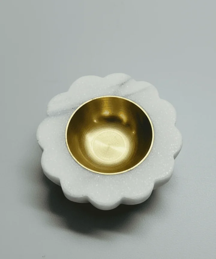 Udaipur Flora Marble Diya