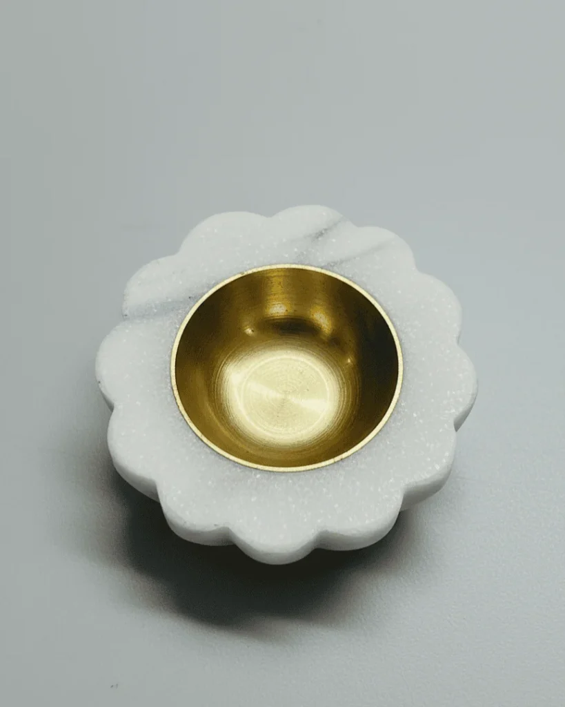 Udaipur Flora Marble Diya