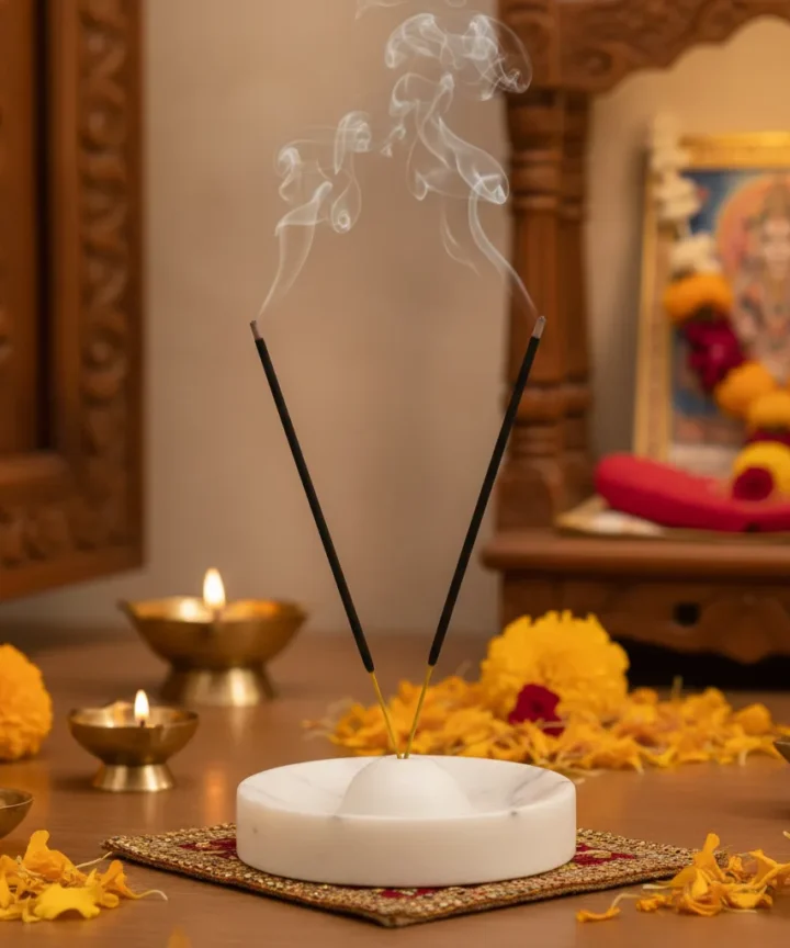 White Marble Incense Stick Holder